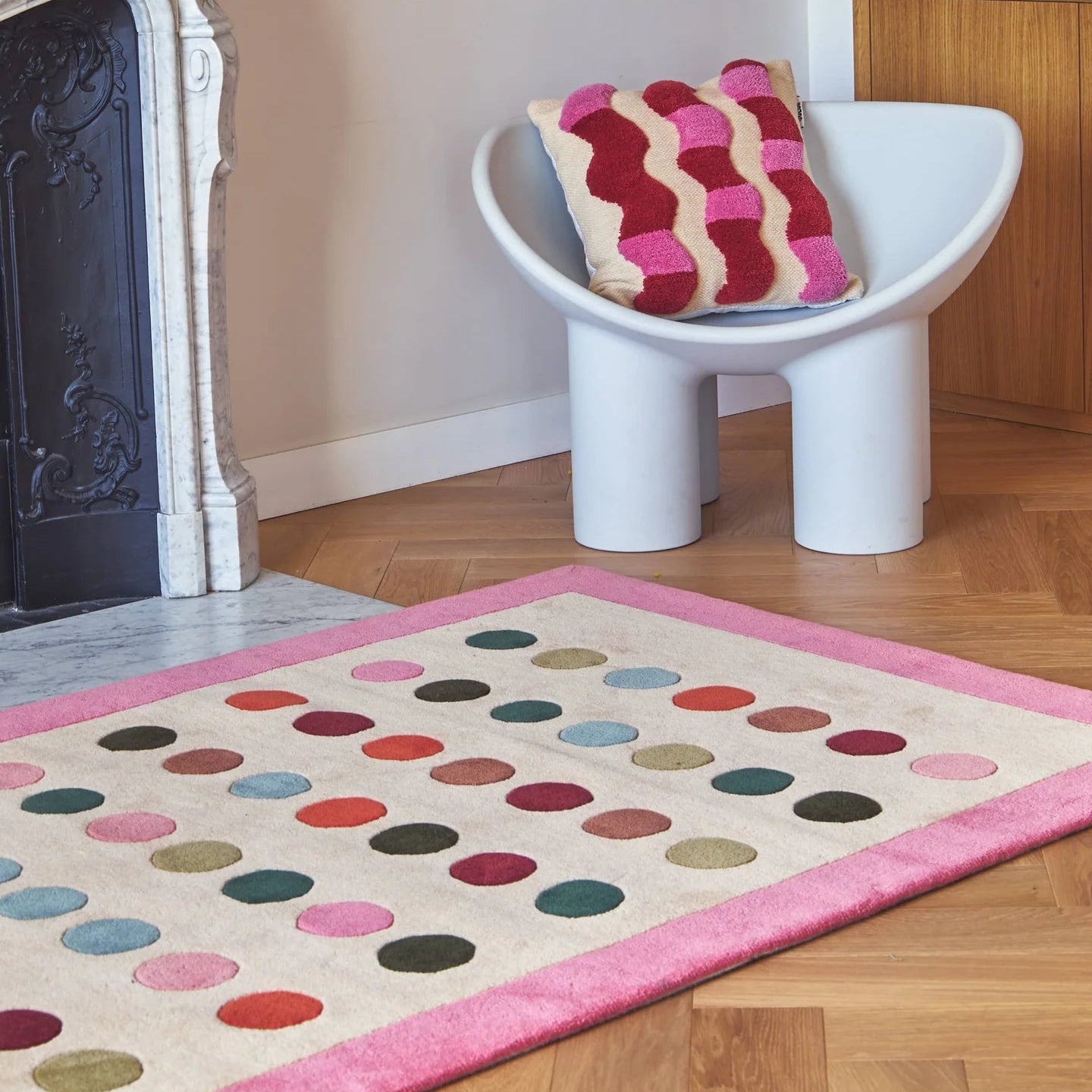 Dots & Marbles rugs by Color Therapis