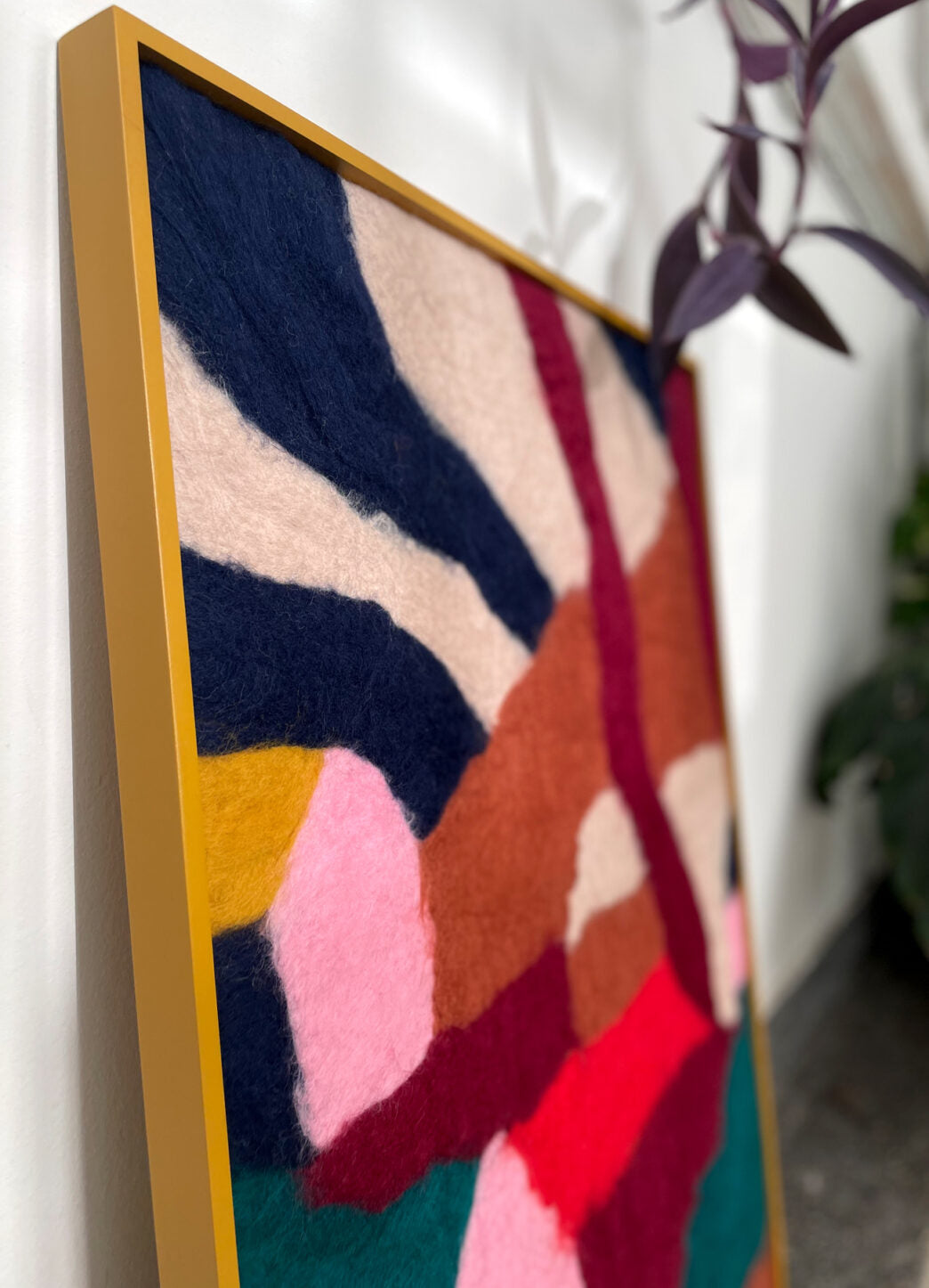 Forest House Wool Artwork by Any Way The Wind Blows