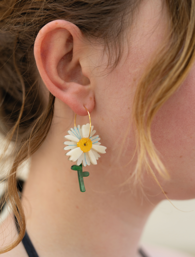 Daisy limited edition earrings by Studio ROOF