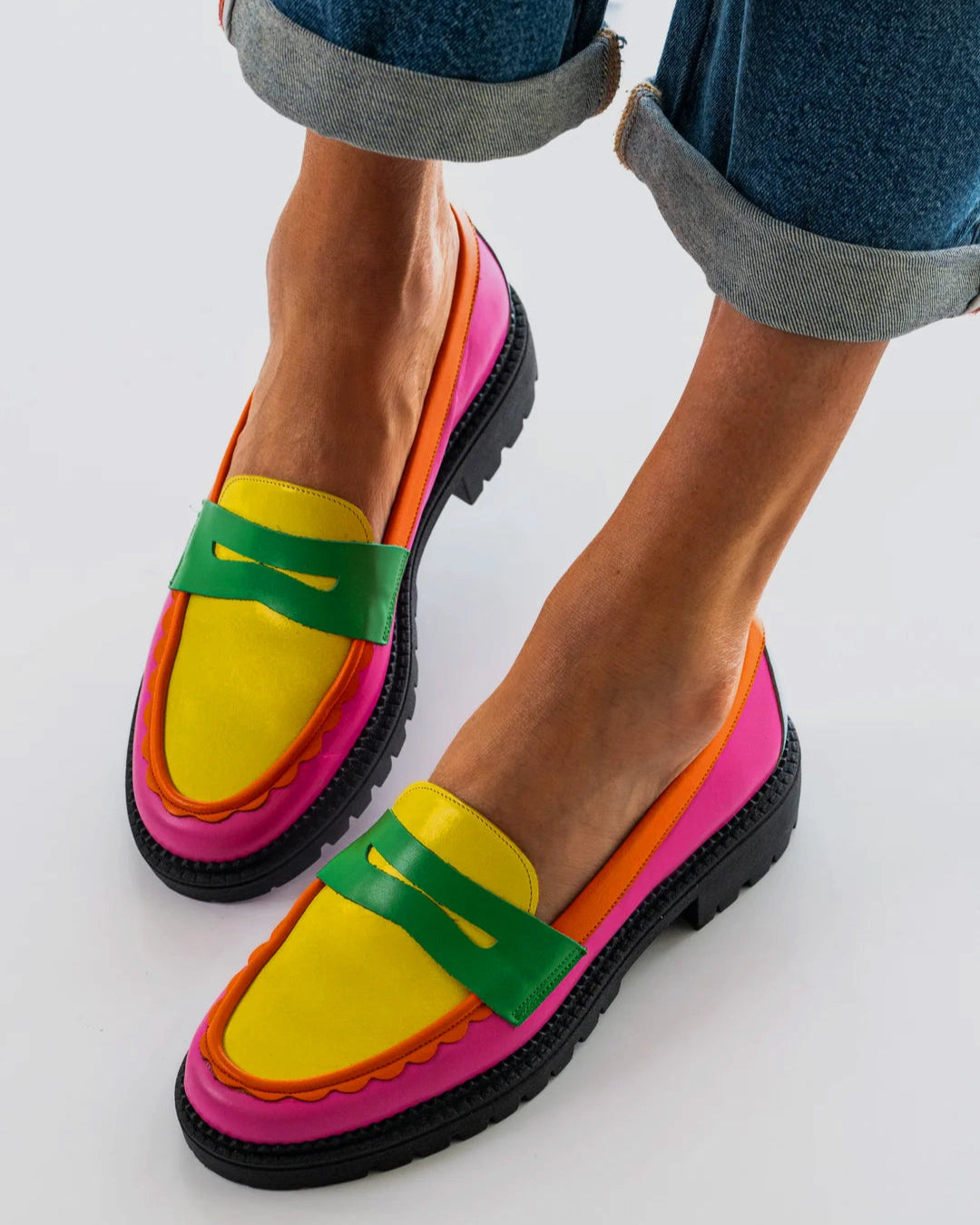 Kusama loafers