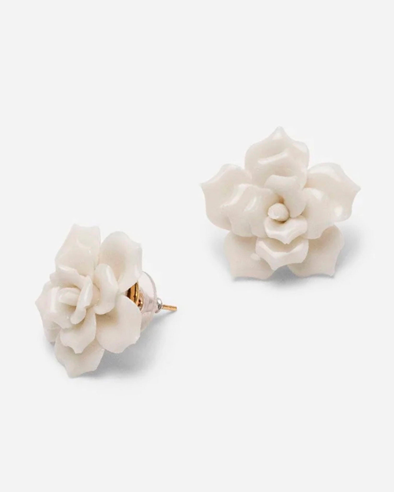 Porcelain Rose Stem Brooch & Earrings by Andres Gallardo - Matter Matters