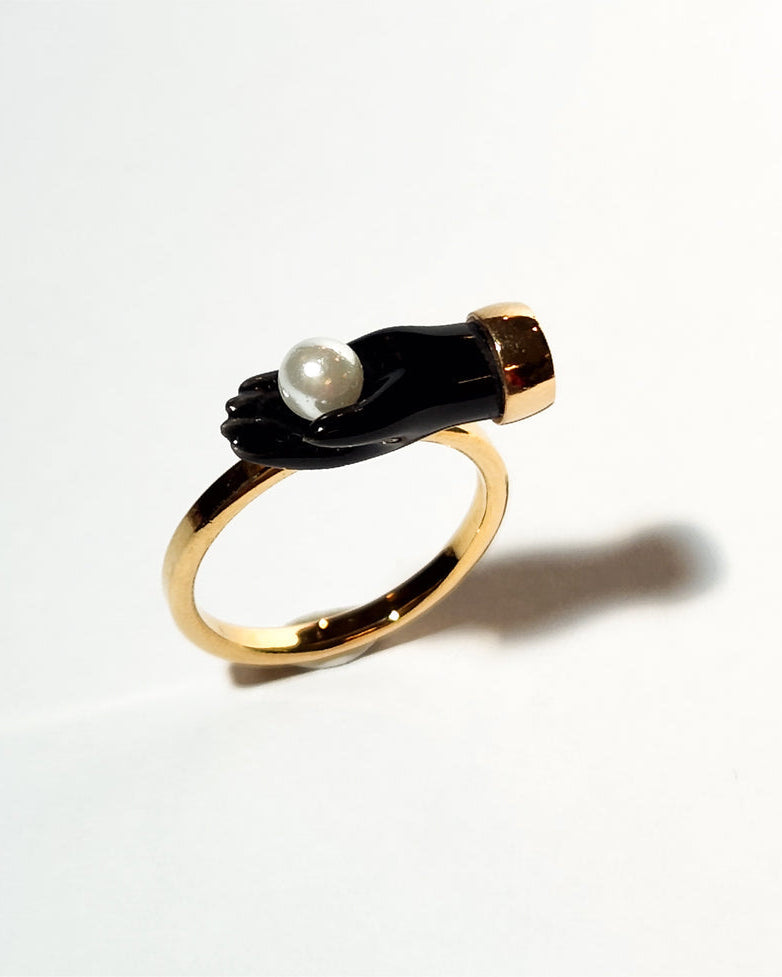Hand Pin & Ring by Andres Gallardo - Matter Matters