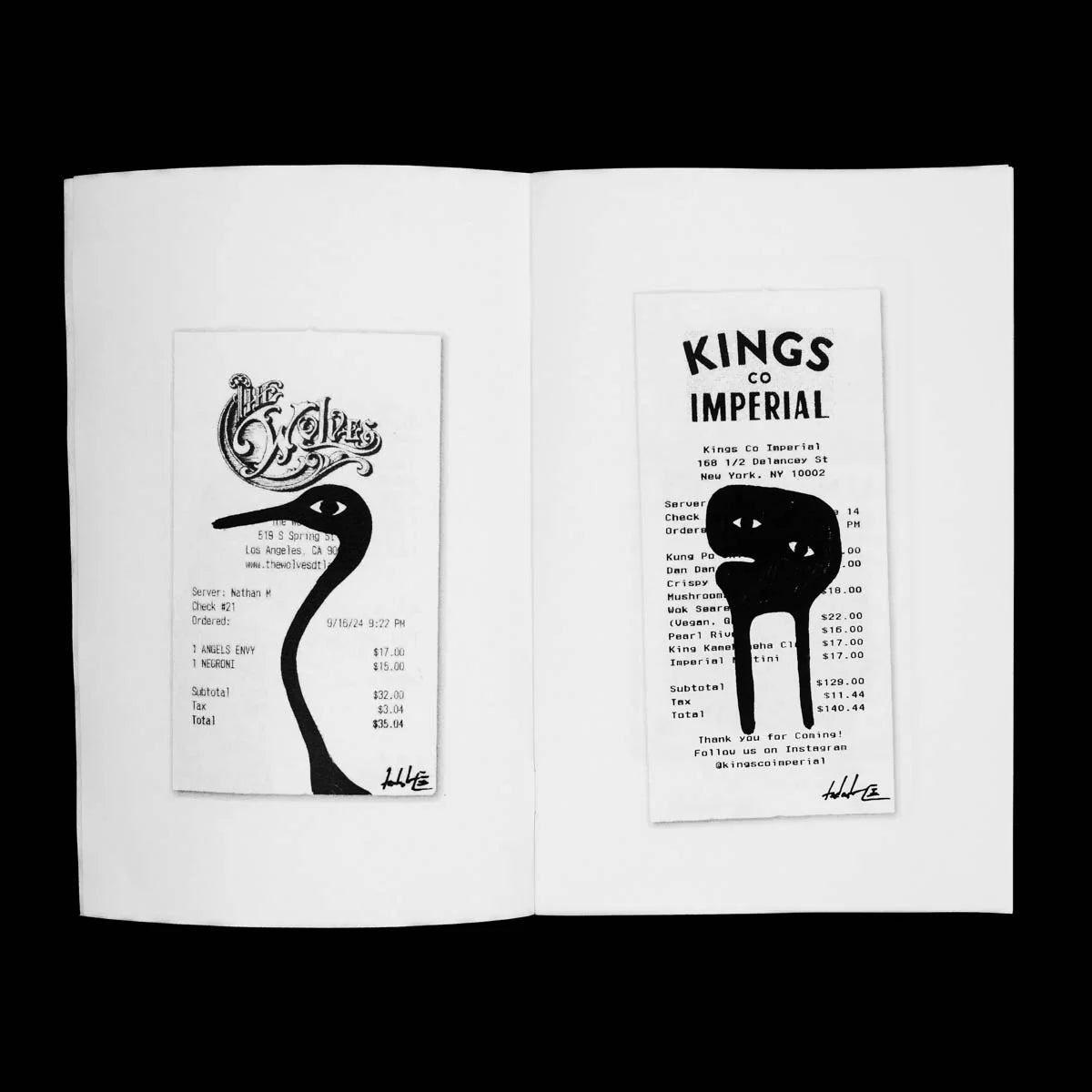 Receipt Zine by Tadashi Adamson - Tadashi Studio