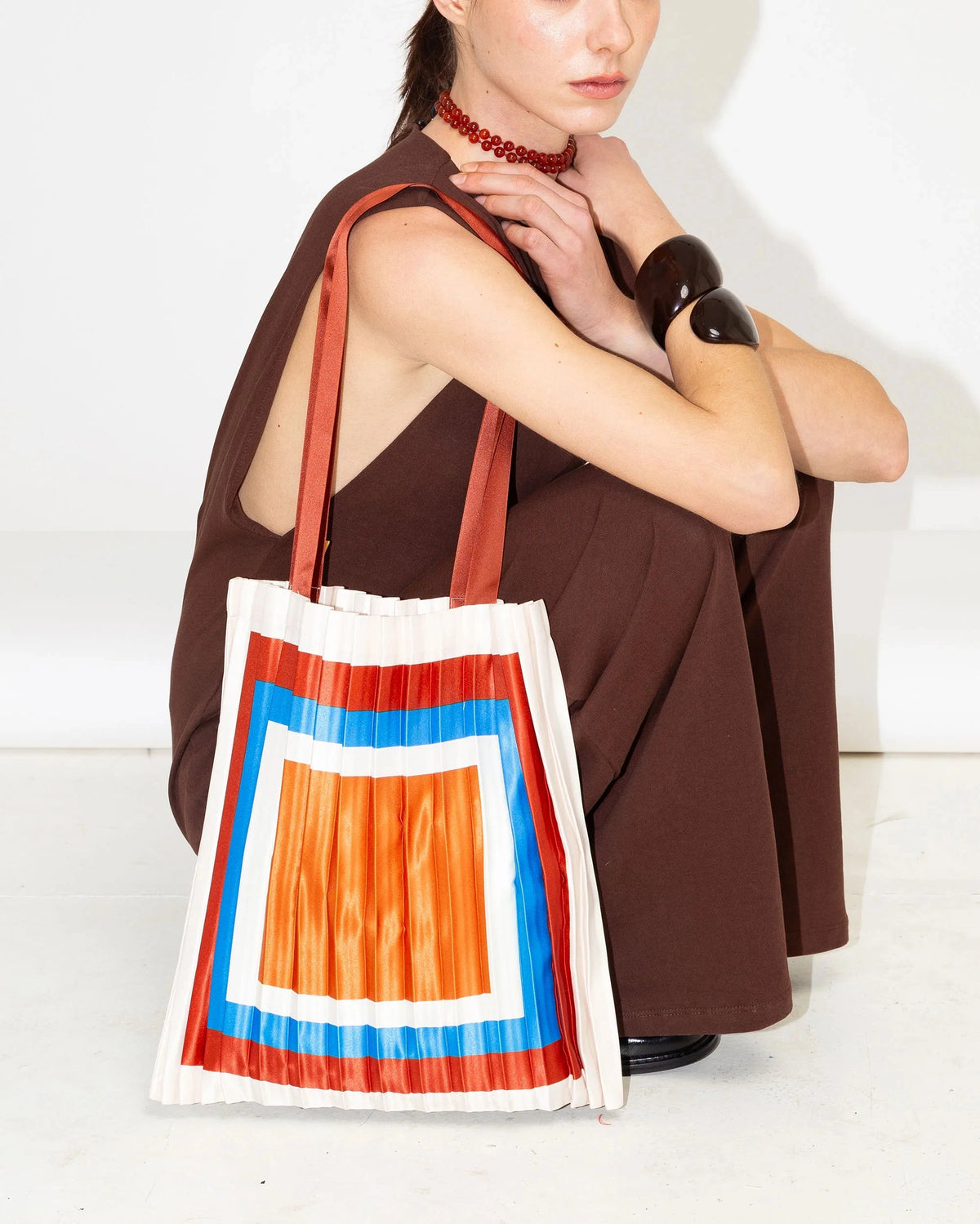 Satin Pleated Bags by Multitudes