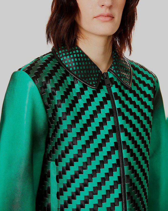 Woven Leather Jackets by Martina Spetlova