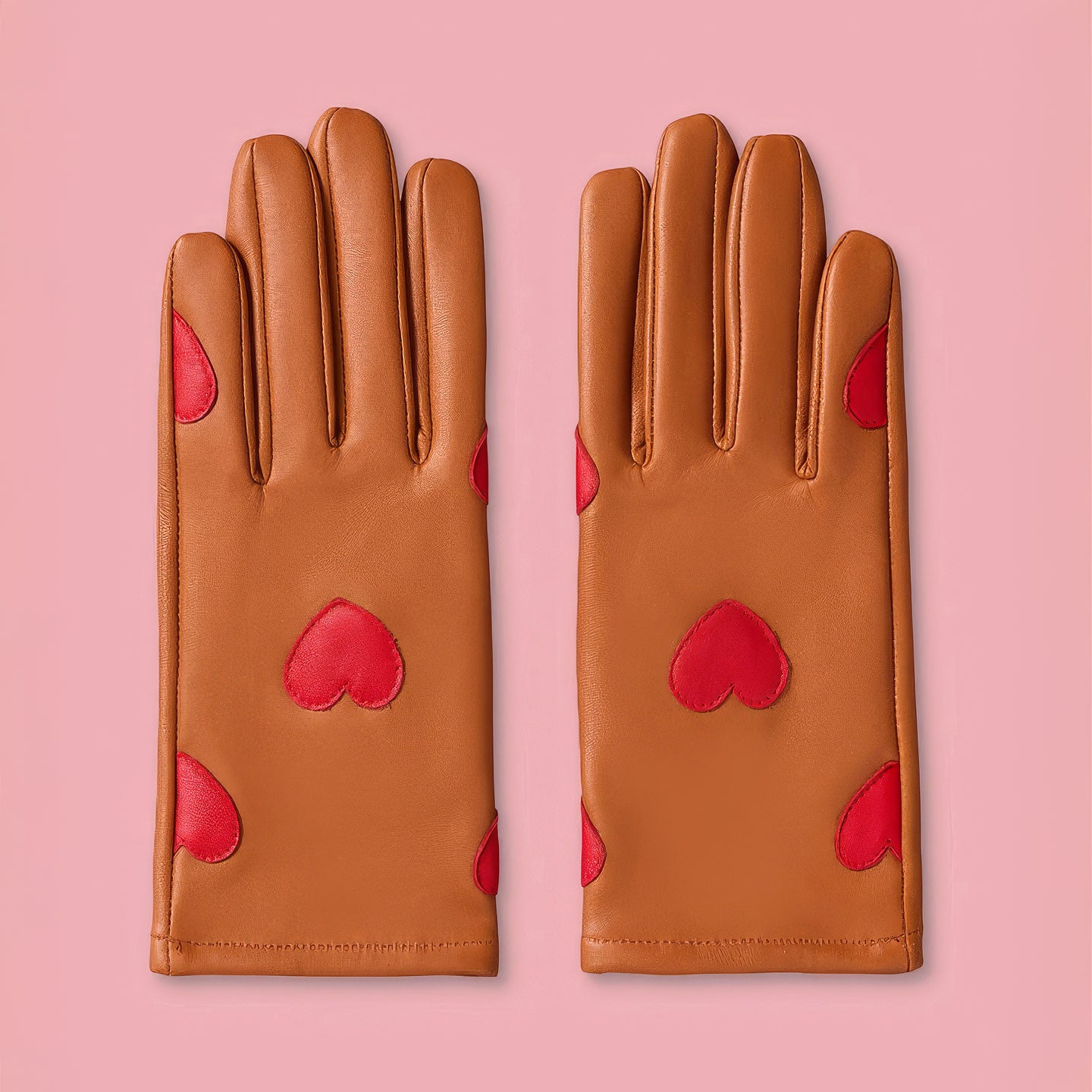 Heart Leather Gloves by Mabel Sheppard