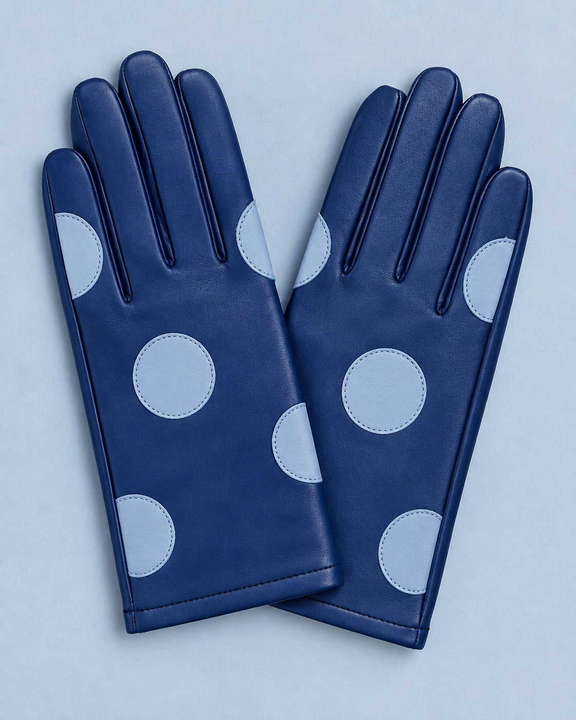 Polka Leather Gloves by Mabel Sheppard