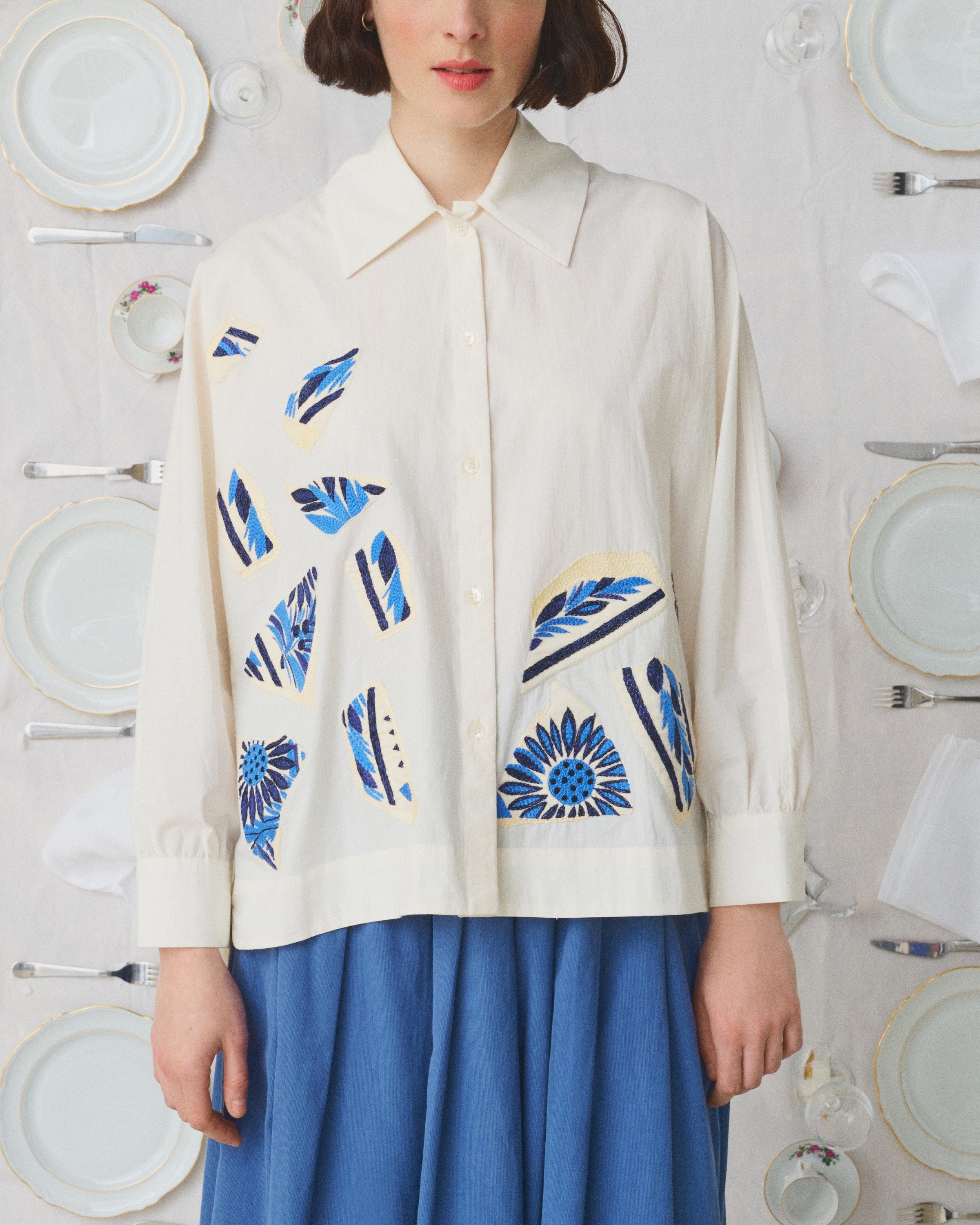Broken Plate Jacket & Shirt by Mii Collection