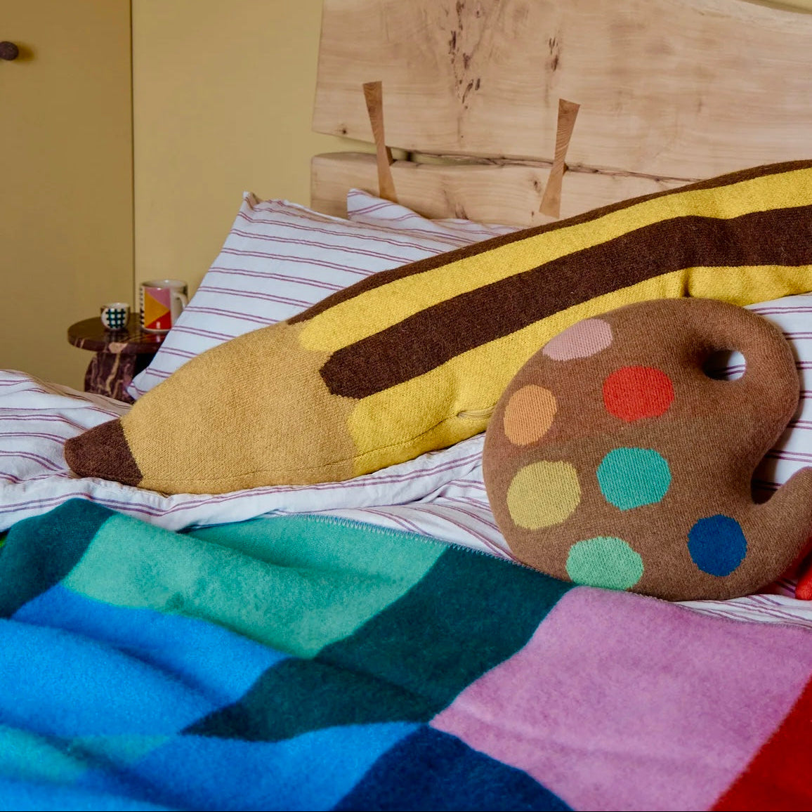 Giant Pencil Bolster Pillow by Donna Wilson
