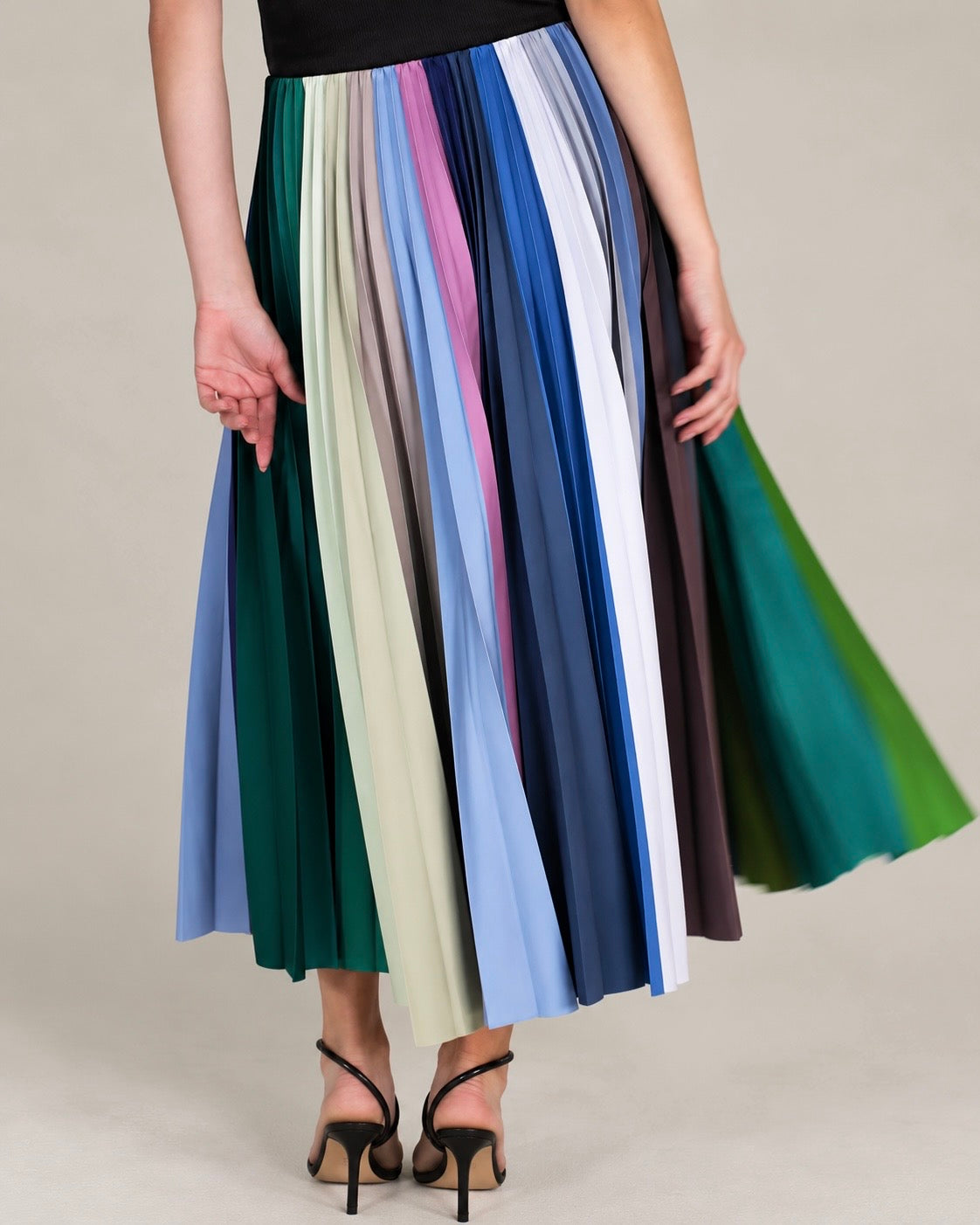 Mineral Pleated Skirt by Kitty Joseph