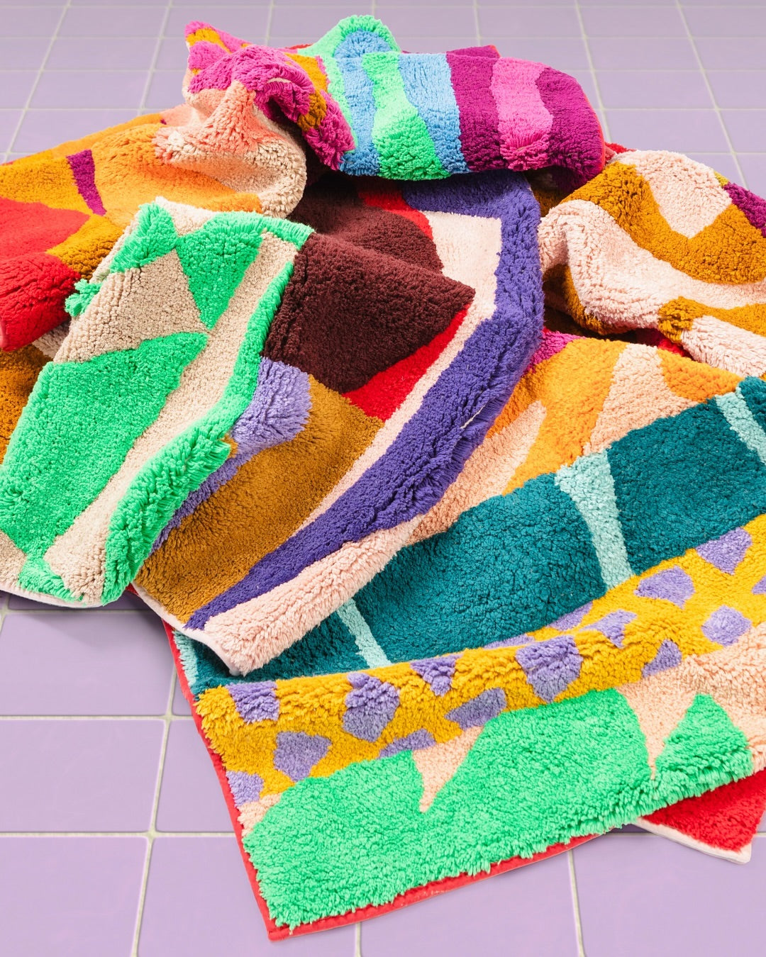 Floral Fantasy Bathmats by Alex Proba - Proba Home
