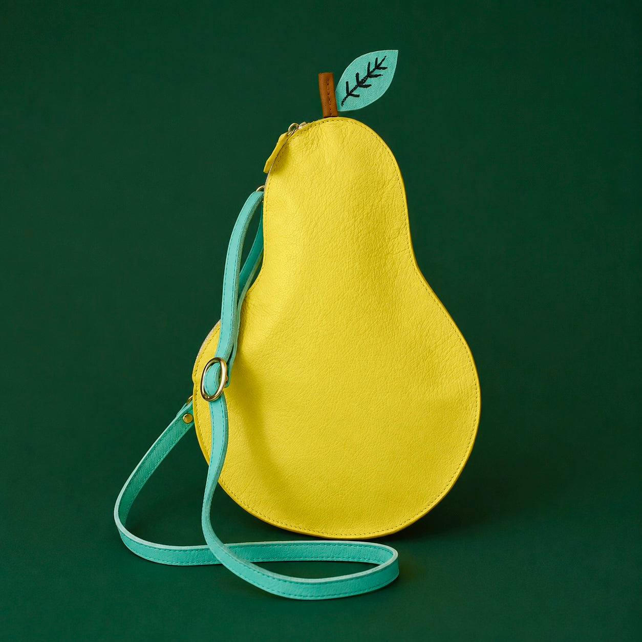 Pear Leather Bag by Donna Wilson