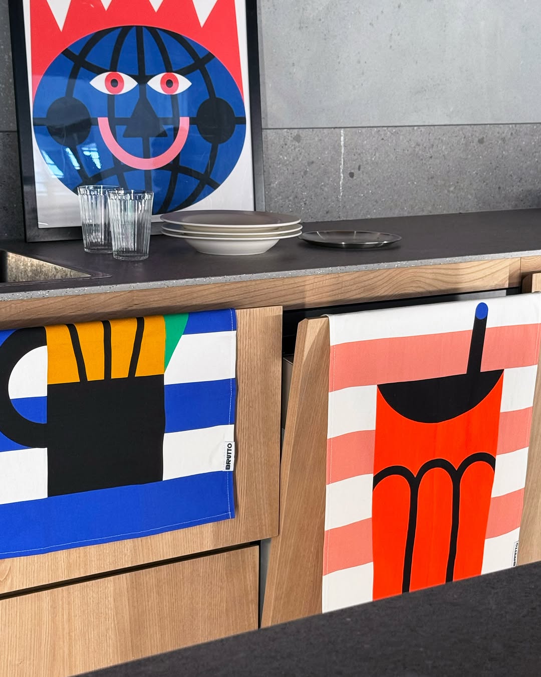 Tea Towels Trio by Marco Oggian - Brutto
