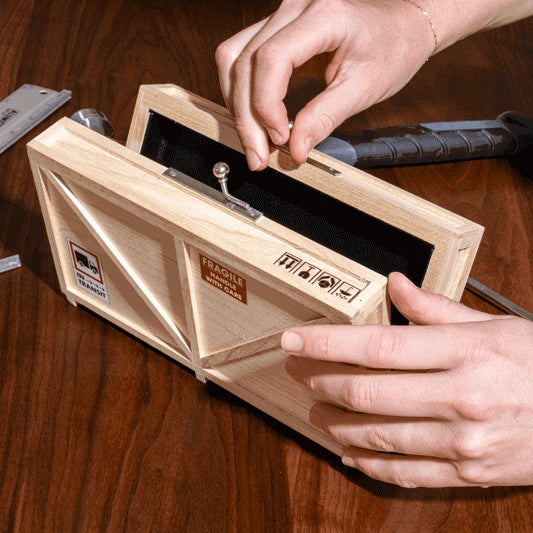 The Shipping Crate Clutch Bag by Nik Bentel