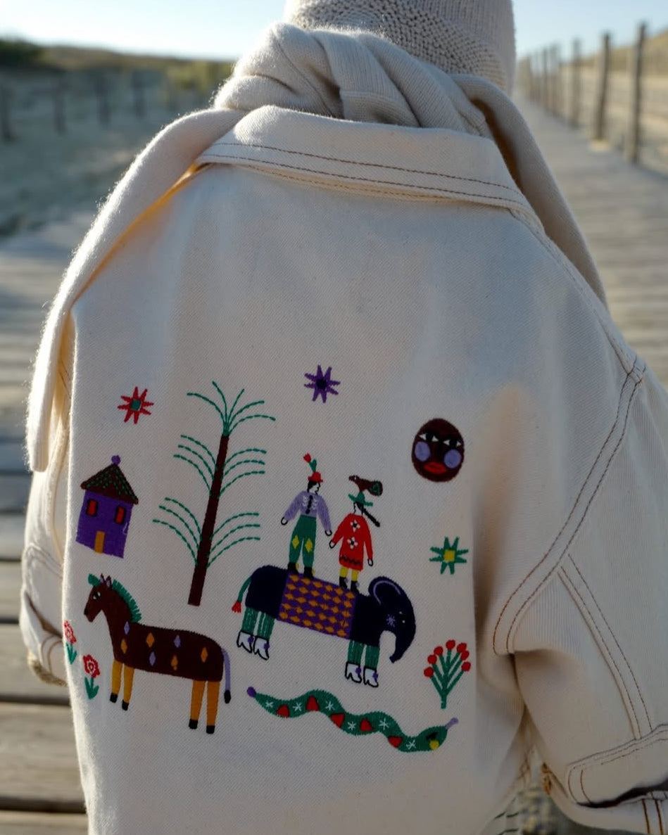 Alegria Ecru Jacket by Julie Daleyden - Big Crush