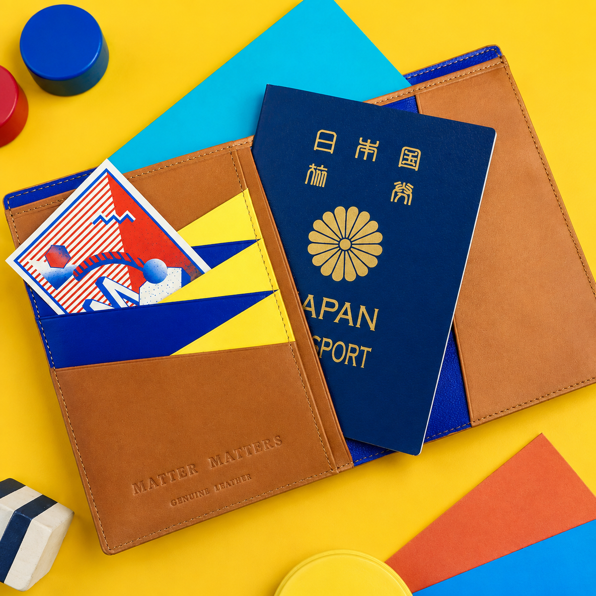 The Bauhaus Passport Wallet by Matter Matters