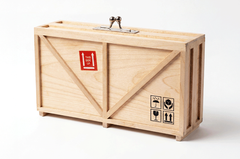 The Shipping Crate Clutch Bag by Nik Bentel