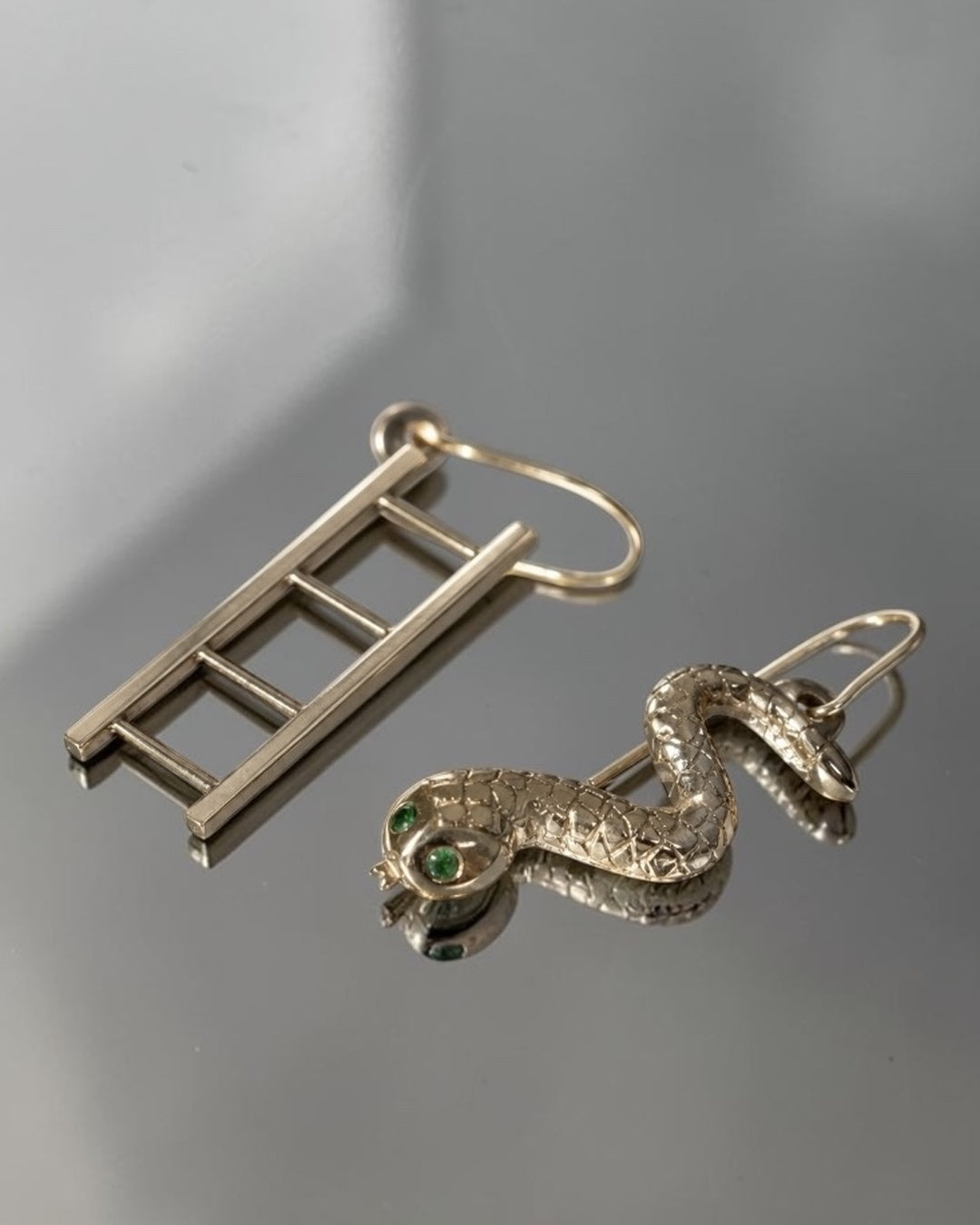 Snake & Ladder Earrings by RockCakes