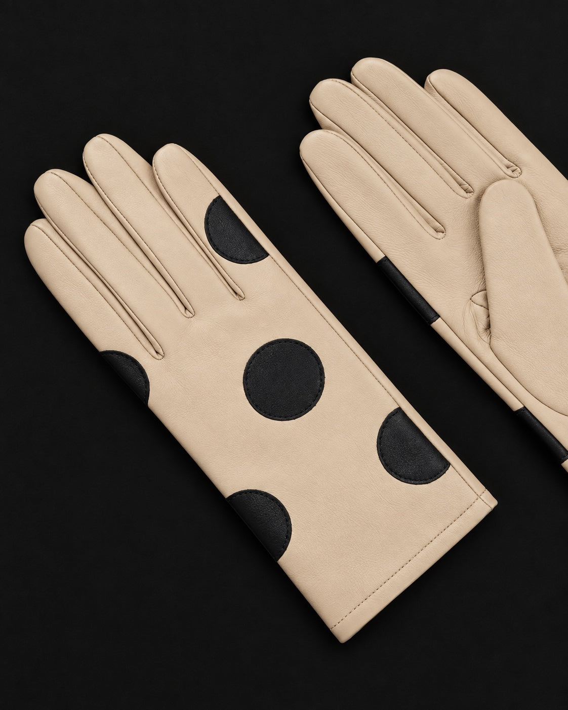 Polka Leather Gloves by Mabel Sheppard