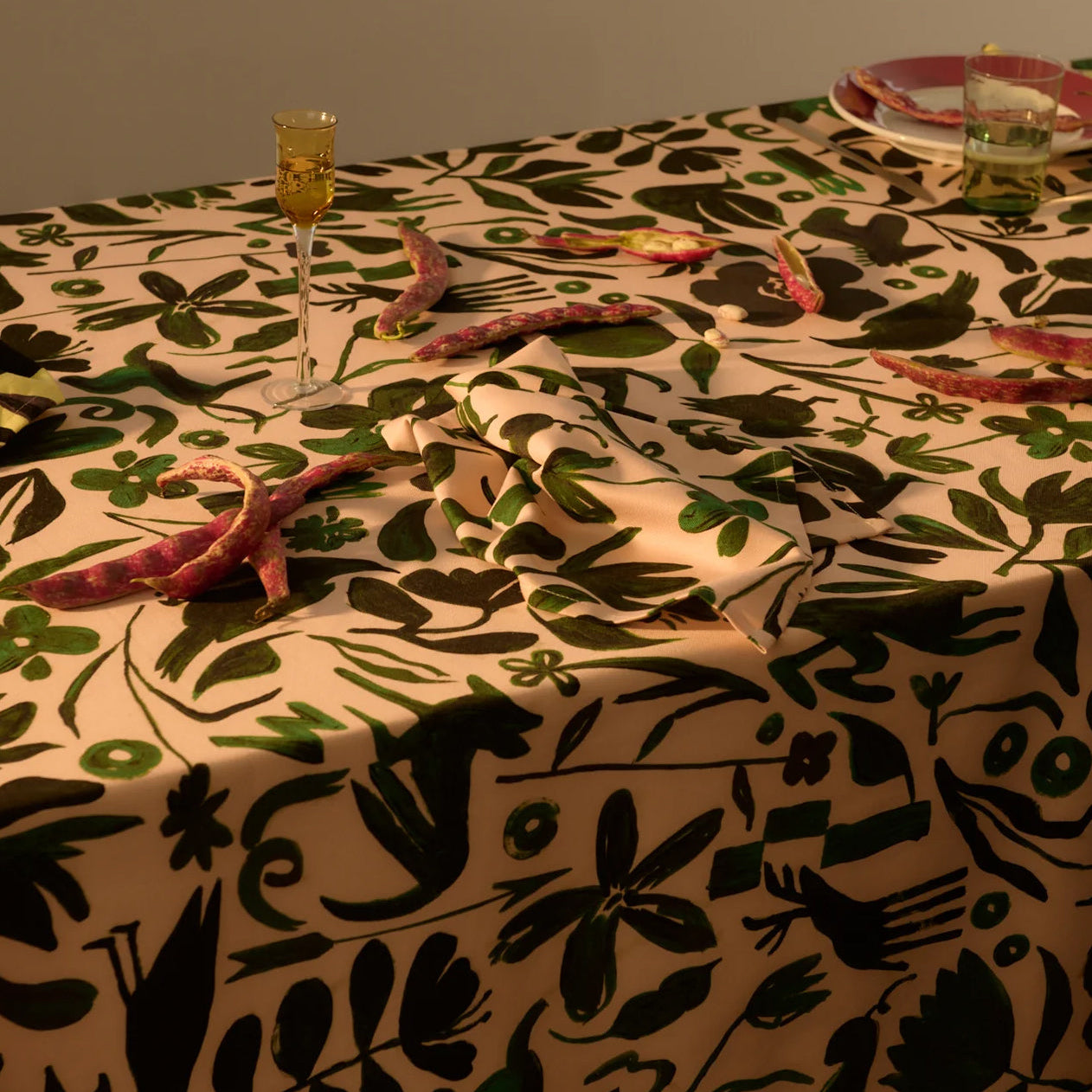 Ceramic Tablecloth & Napkins