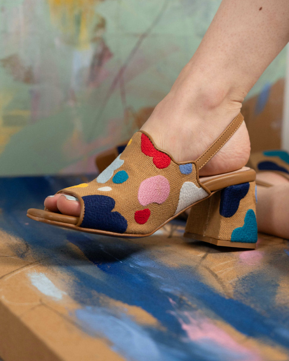 Artist Palette Mules by Jocie Juritz