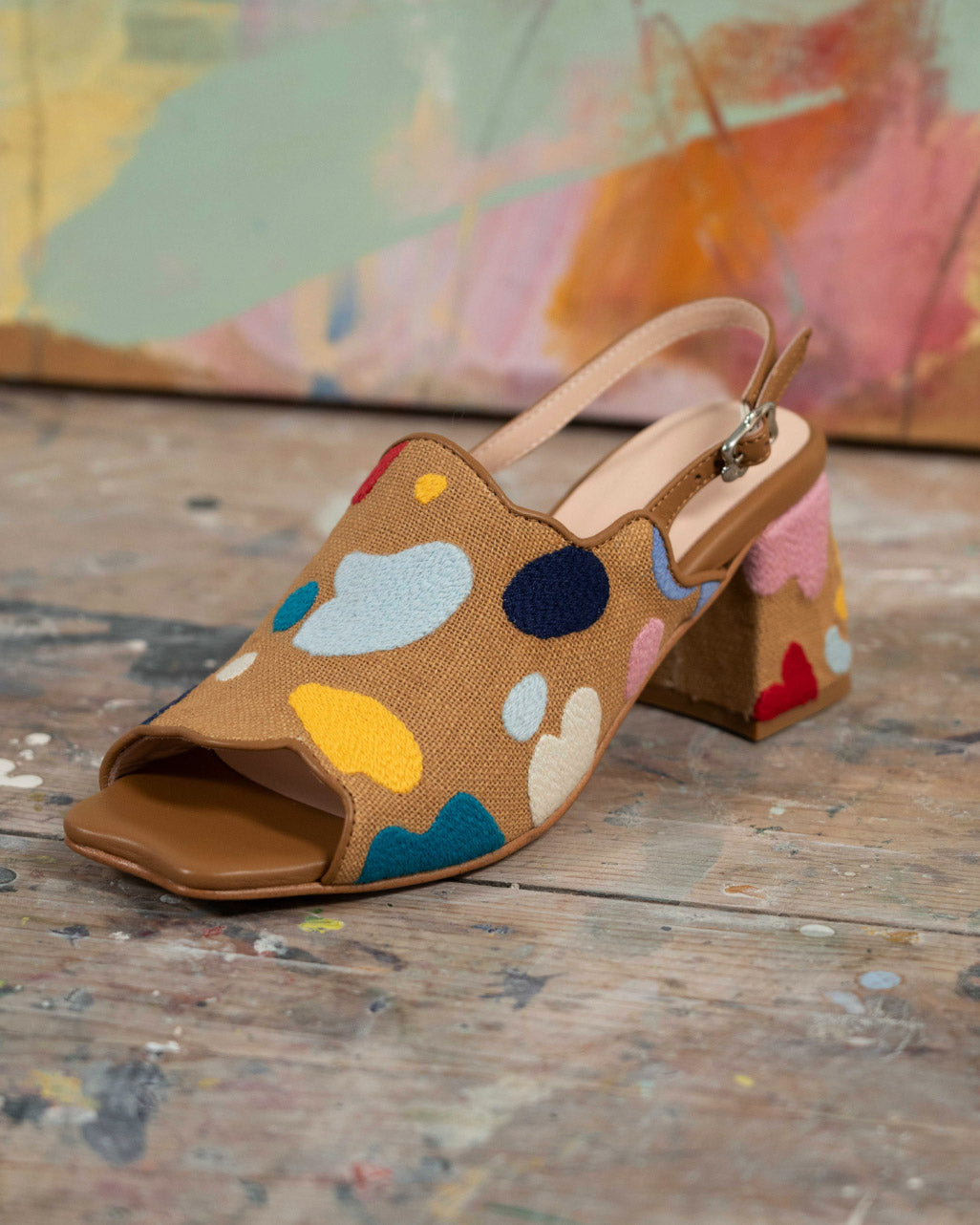 Artist Palette Mules by Jocie Juritz