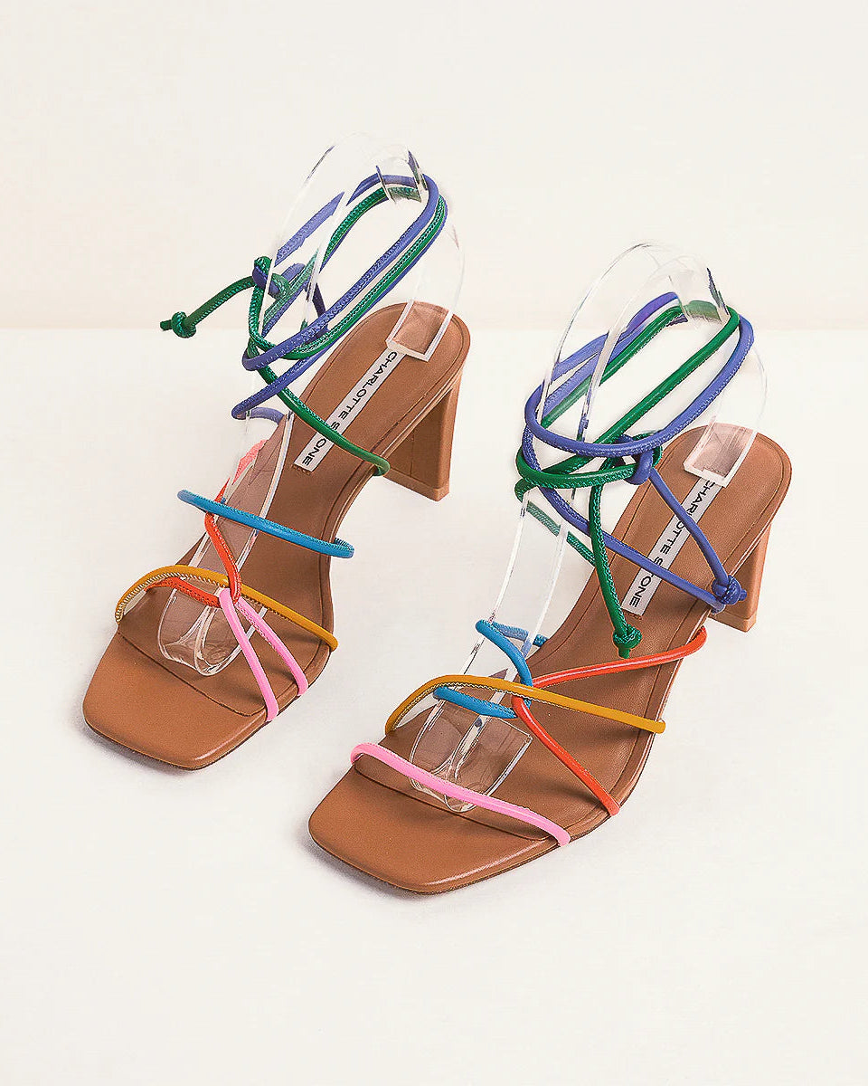 Aurora Straps Heels by Charlotte Stone