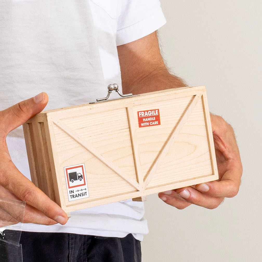 The Shipping Crate Clutch Bag by Nik Bentel