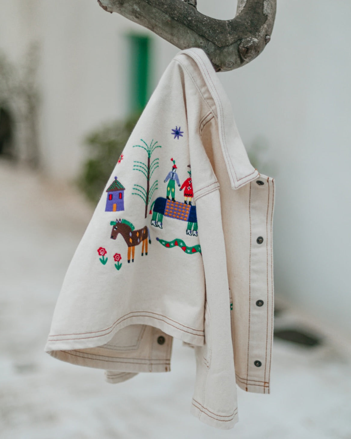 Alegria Ecru Jacket by Julie Daleyden - Big Crush