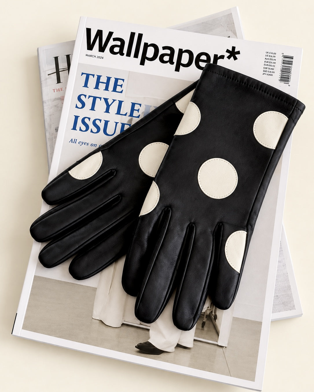Polka Leather Gloves by Mabel Sheppard