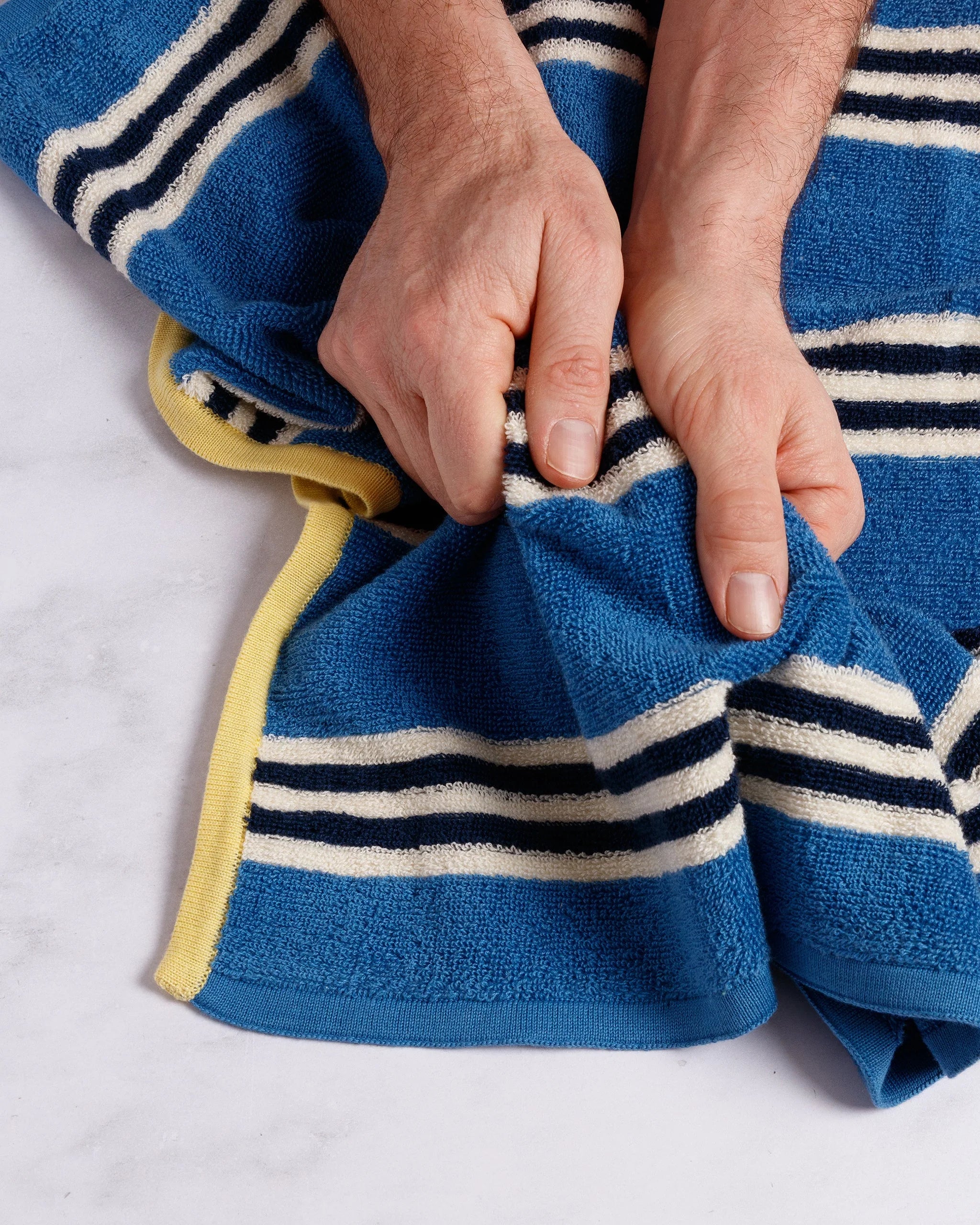 Stripe Terry Hand Towels by Sophie Home