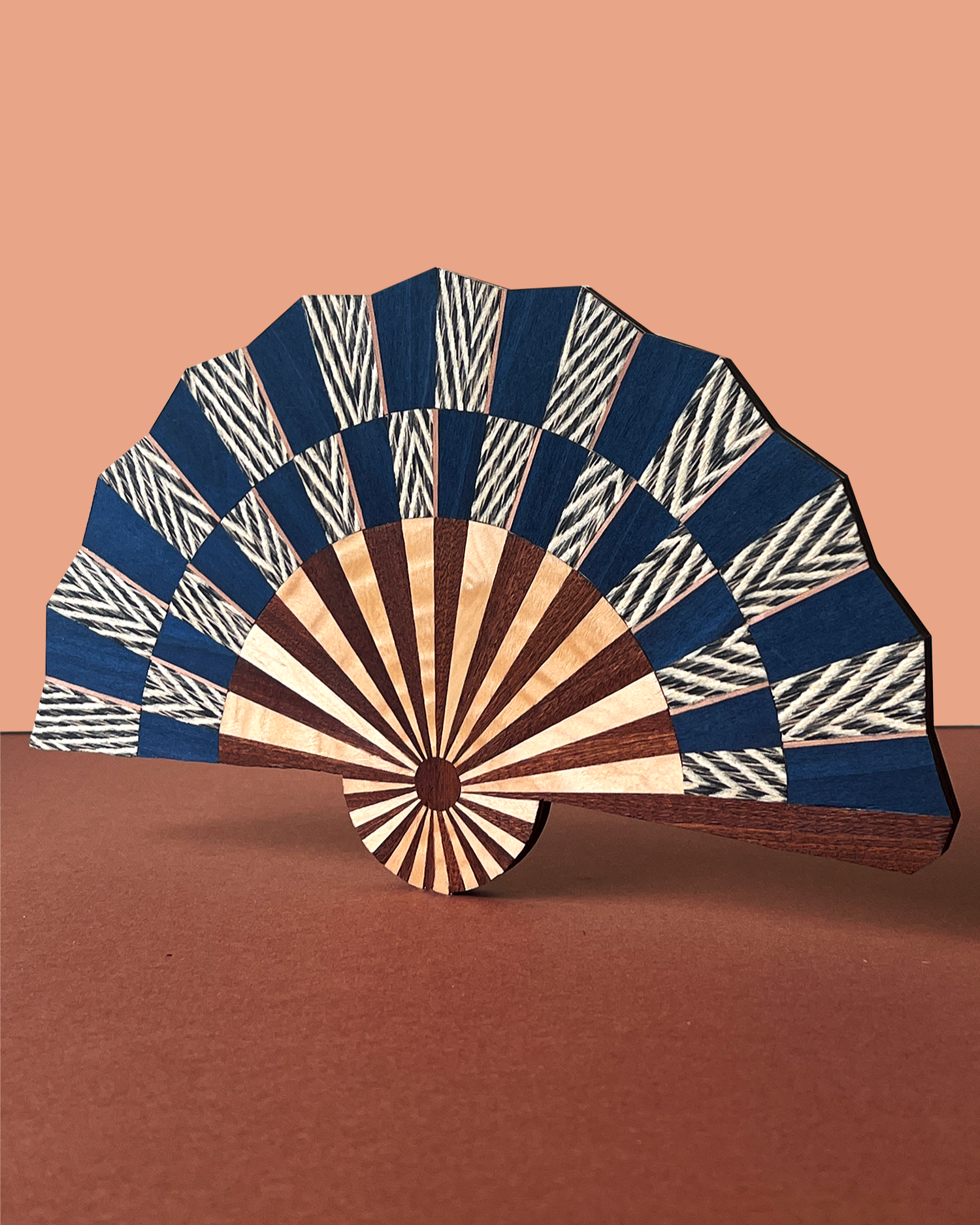 Marquetry Wall Fan