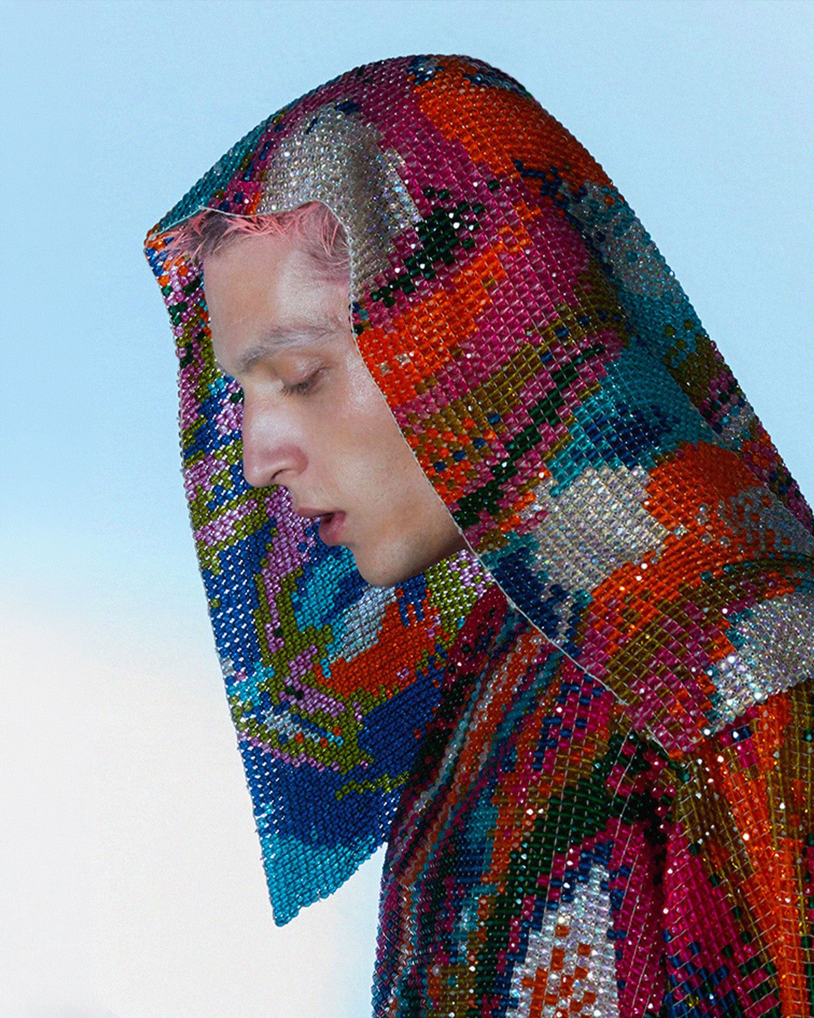 Glass beaded garments