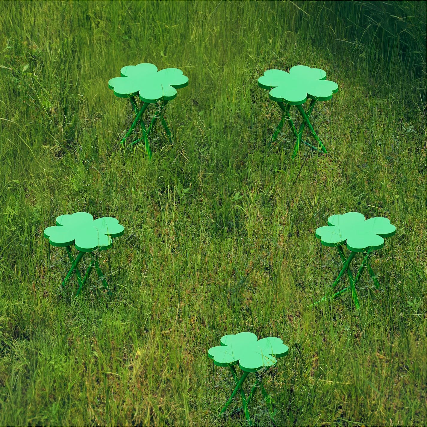 Clover side table & Stool