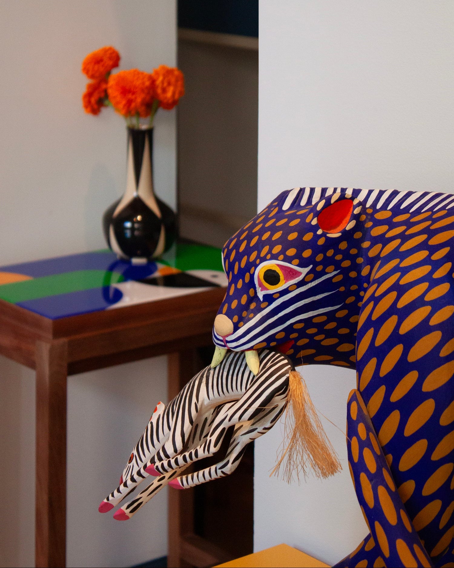 Nested Lines Reversible Console by Malika Favre - Alice Roux