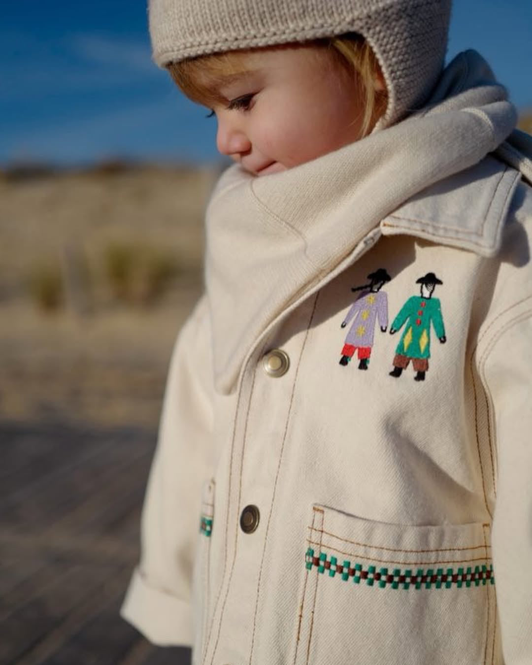 Alegria Ecru Jacket by Julie Daleyden - Big Crush