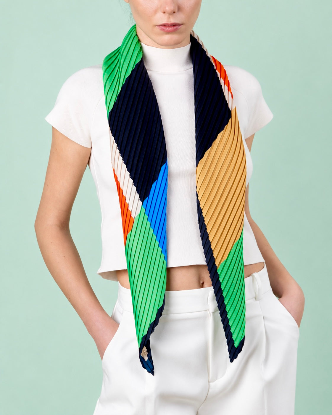 Pleated Scarves by Multitudes