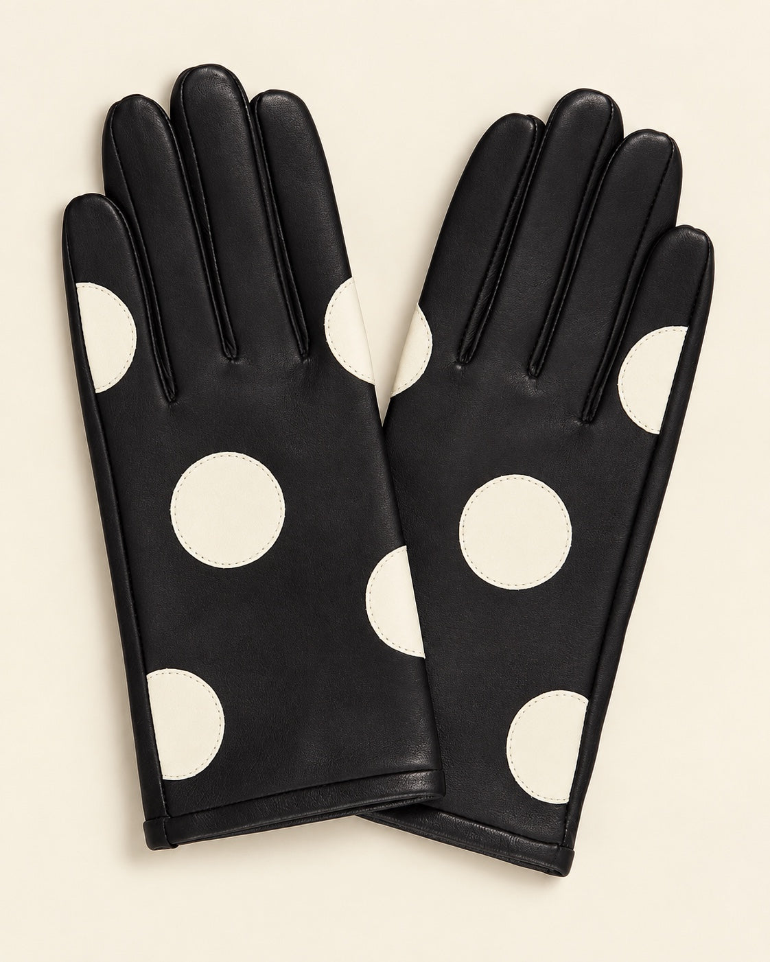 Polka Leather Gloves by Mabel Sheppard