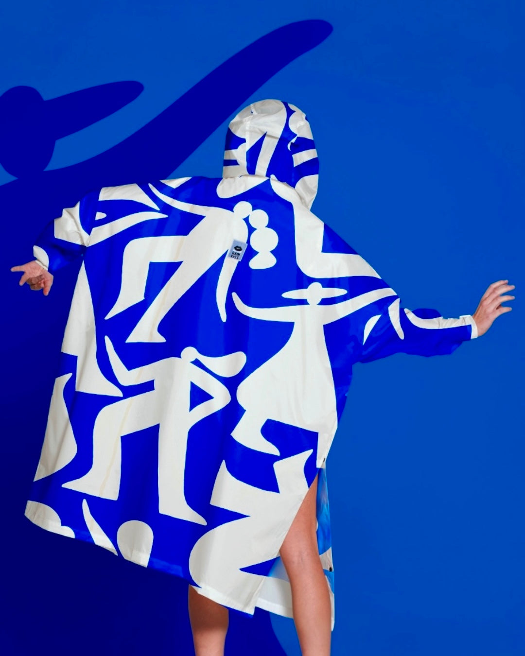 Blue Dance Rain Poncho