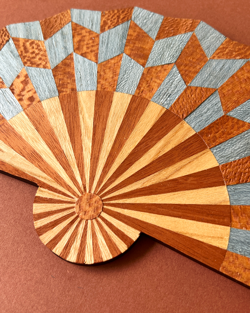 Marquetry Wall Fan