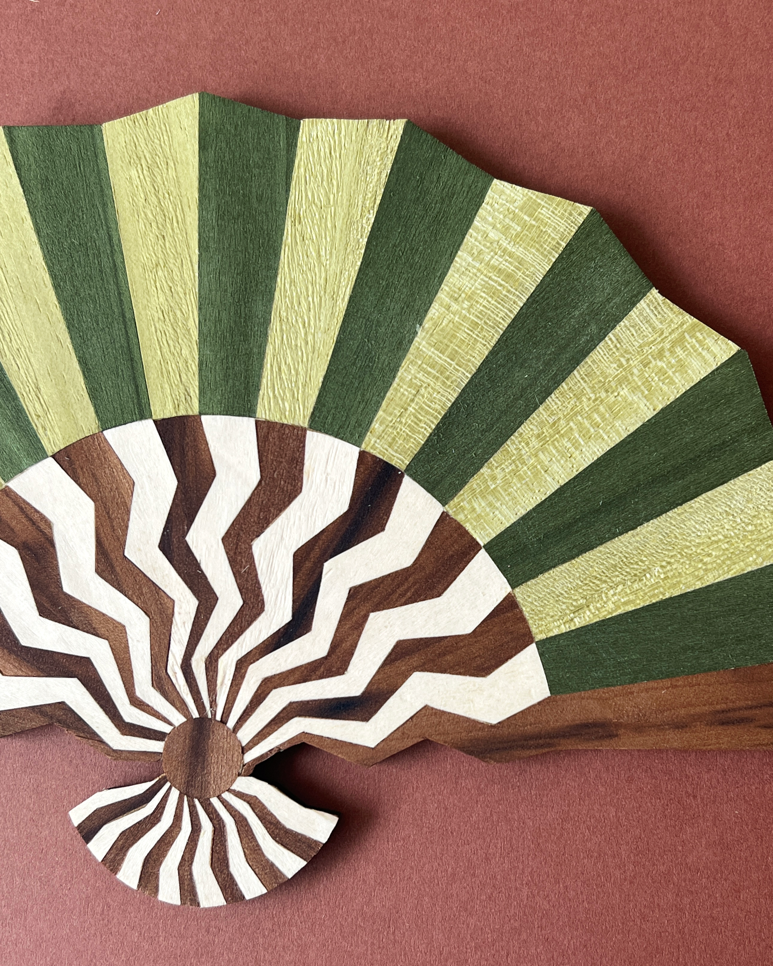 Marquetry Wall Fan