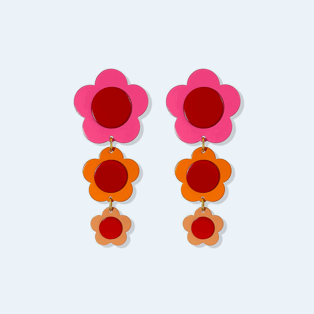 Flower earrings
