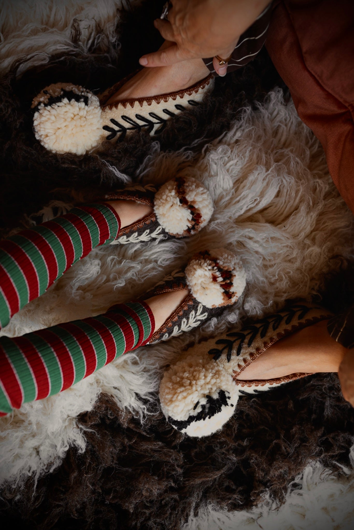 Children's Greek Slippers