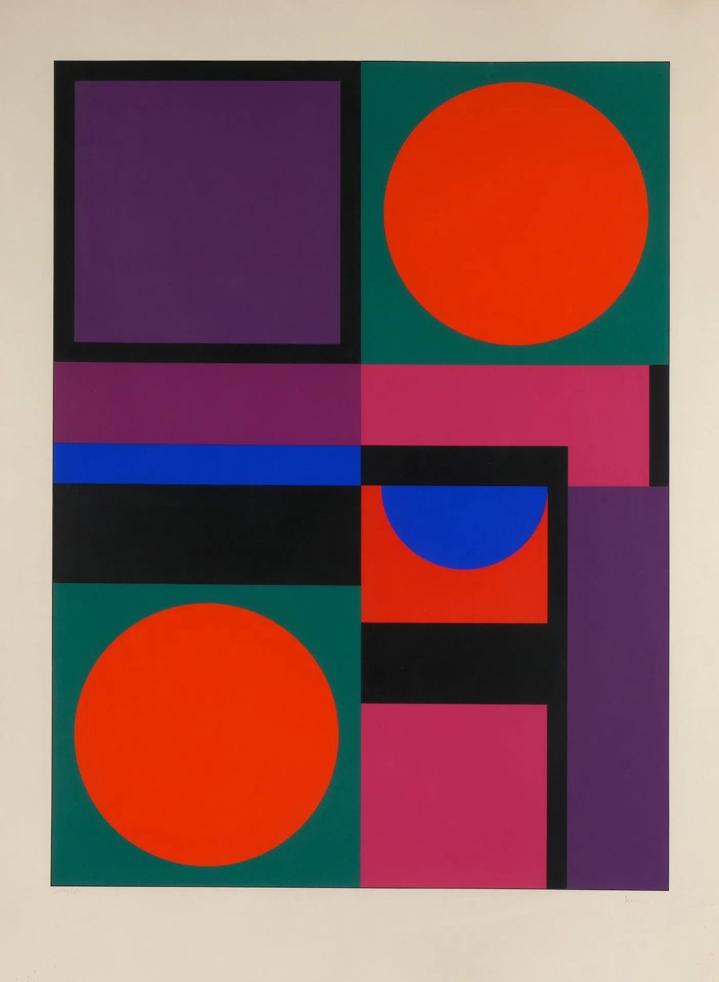 Auguste Herbin Screenprint by Drouot