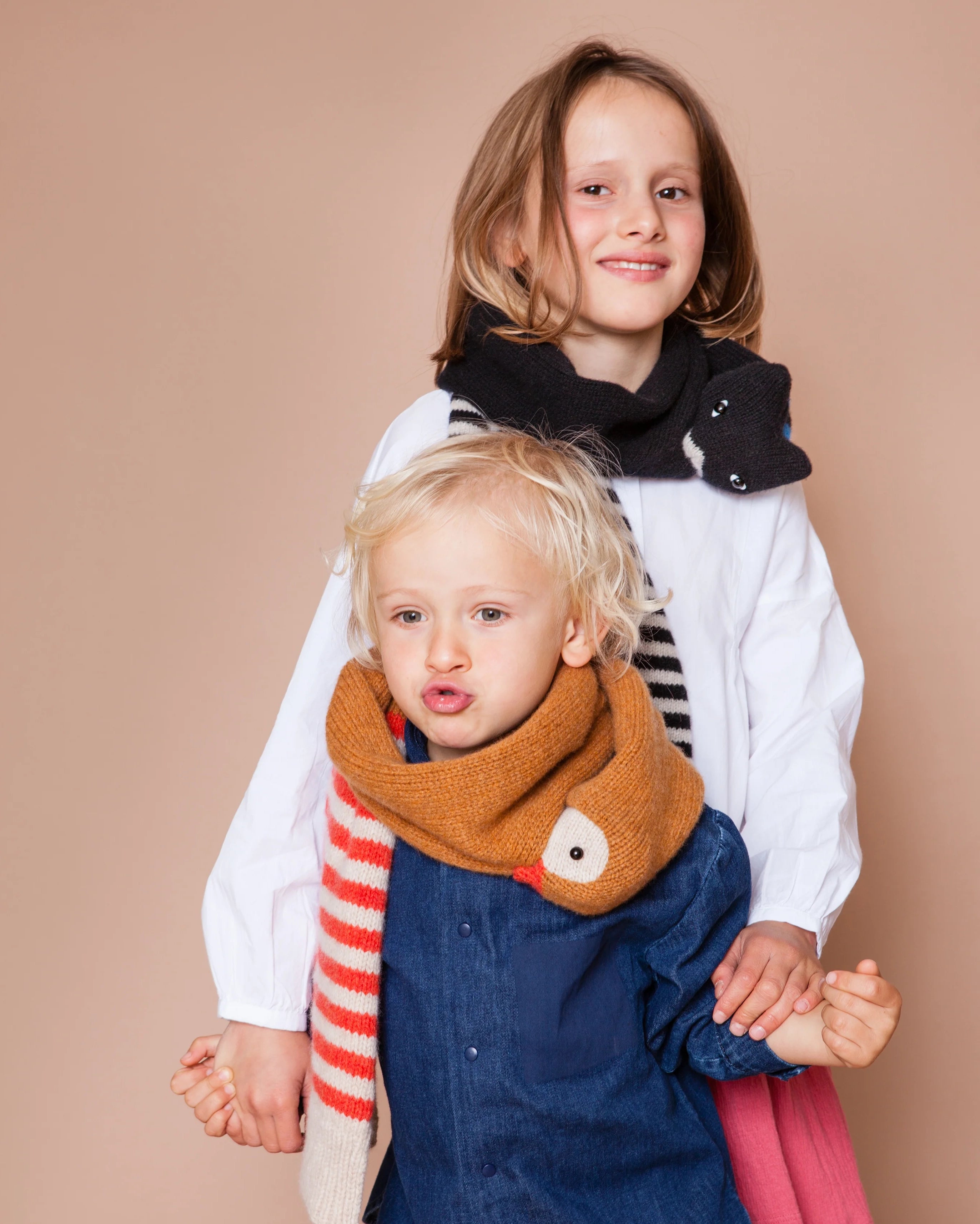 Animal kid scarves