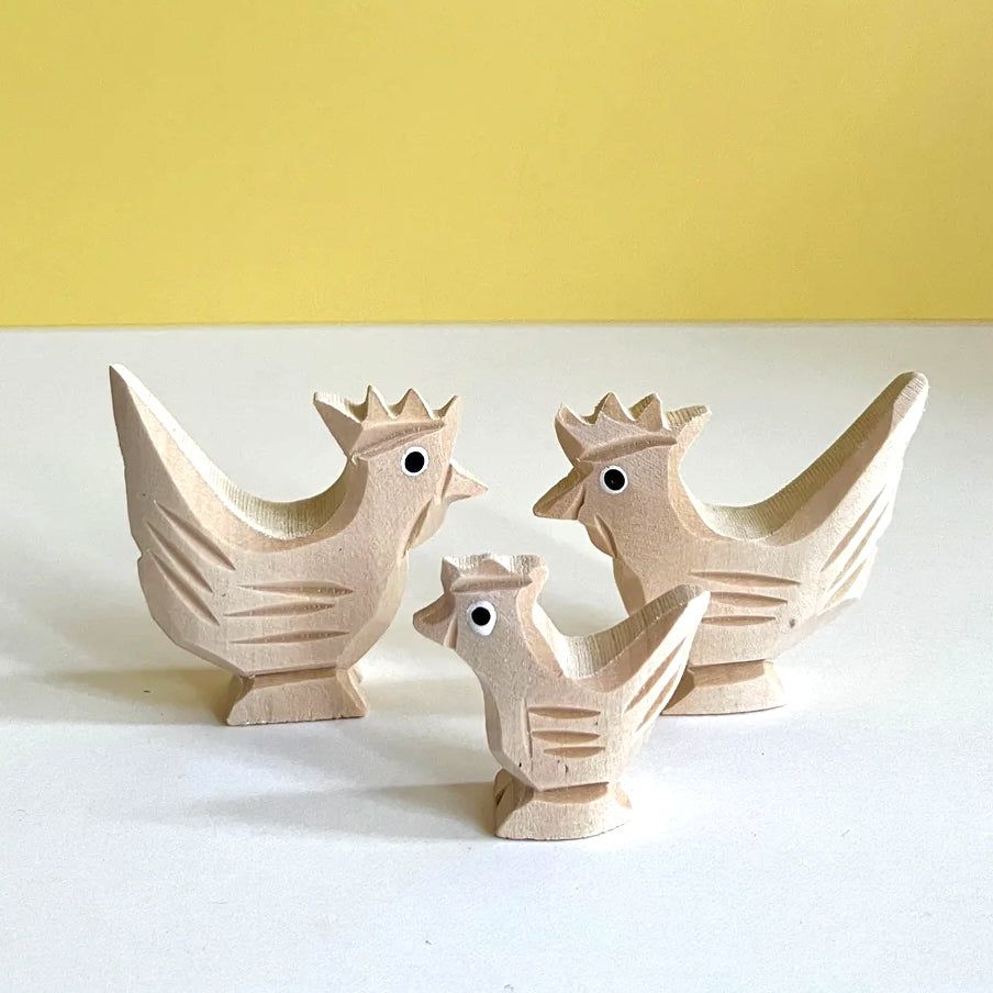 Carved Cockerel and Wild Boar