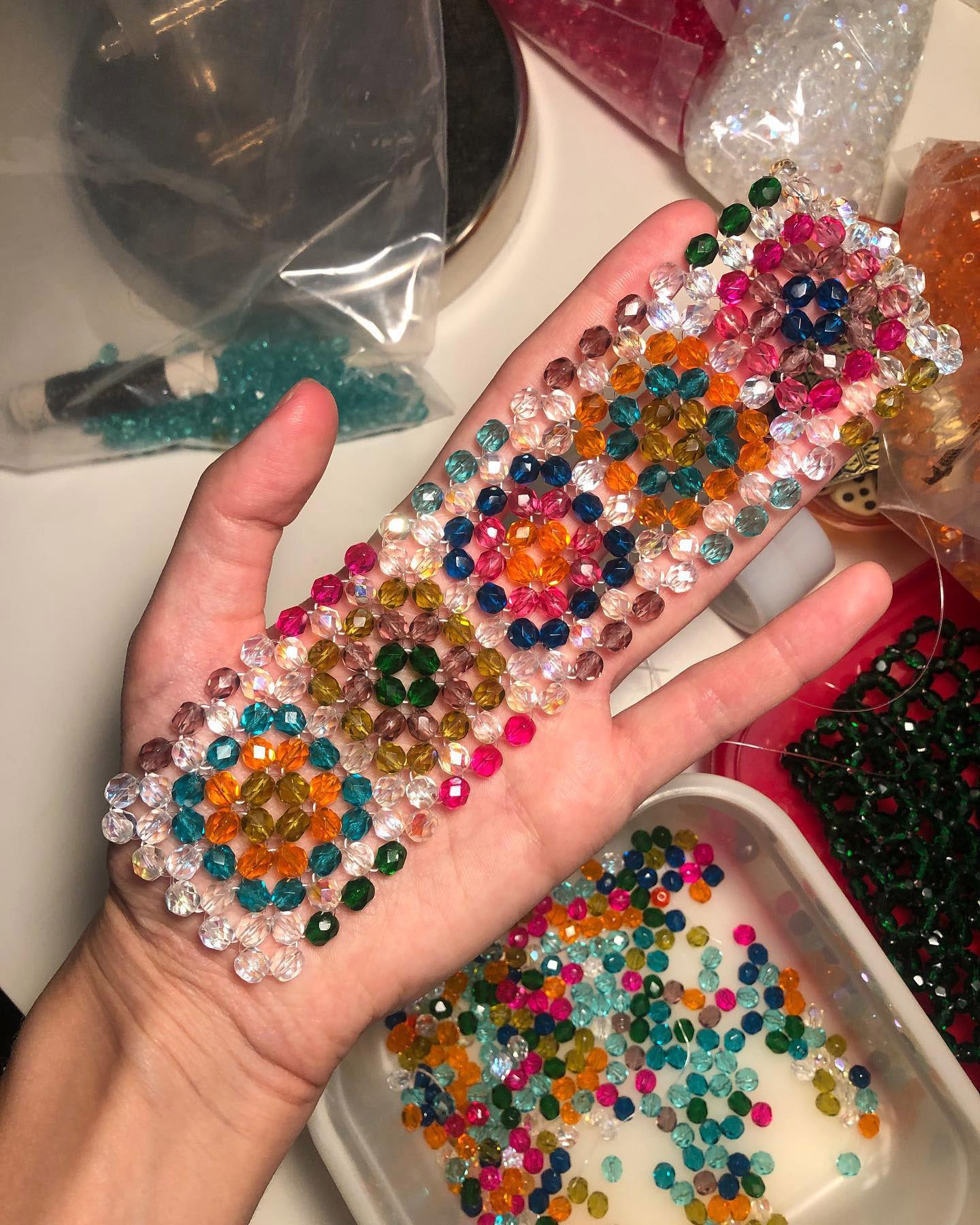 Glass Beaded accessories by Cindy Kutikova