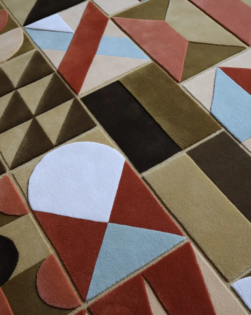 Imprint Rug Beige by Kristine Five Melvær - Volver Studios