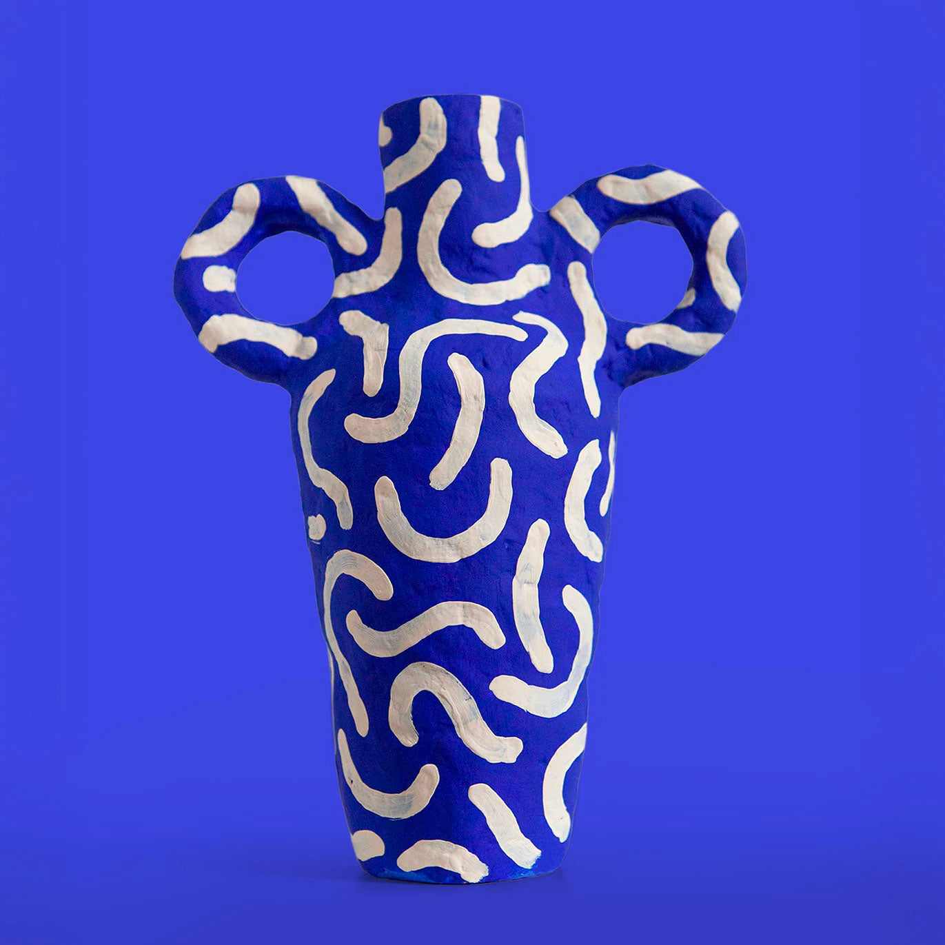 La Lune Blue Wave Vase