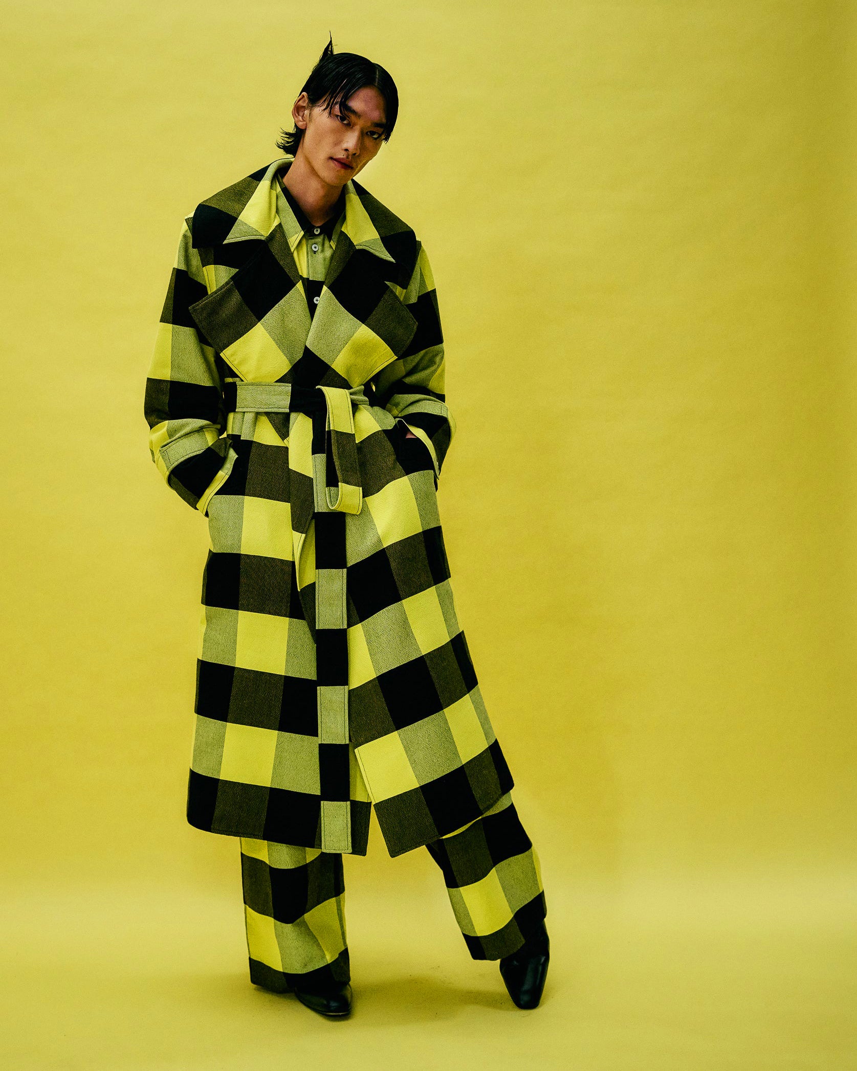 The Plaid Black + Sunny garments
